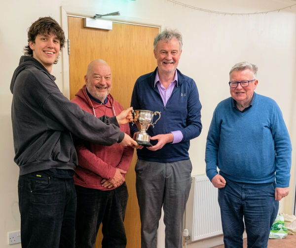 Winners of the Mamhead Trophy holding the cup
